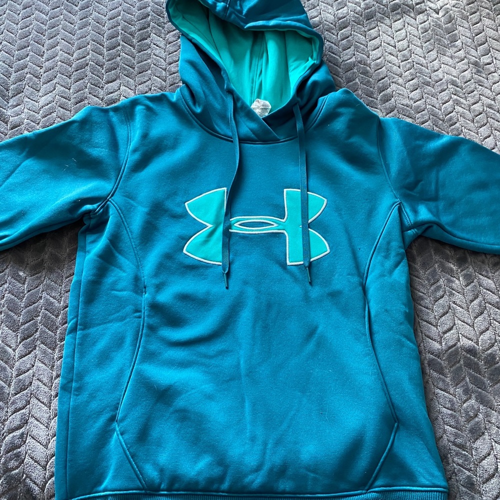 Under armour blue/turquoise hoodie.